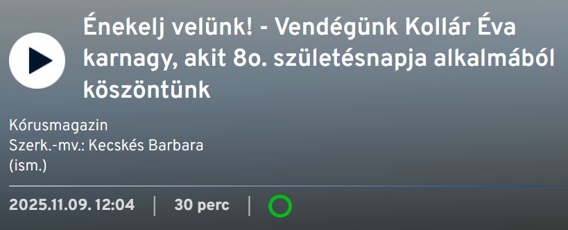 Énekelj velünk rádióműsor